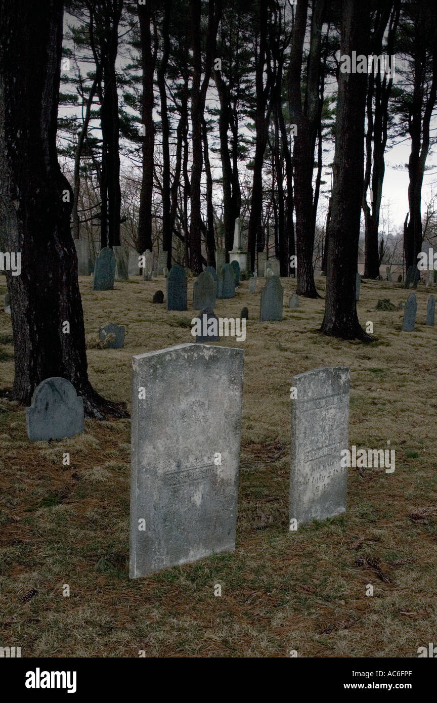 Old New England cemetery, US 5 Stock Photo Alamy