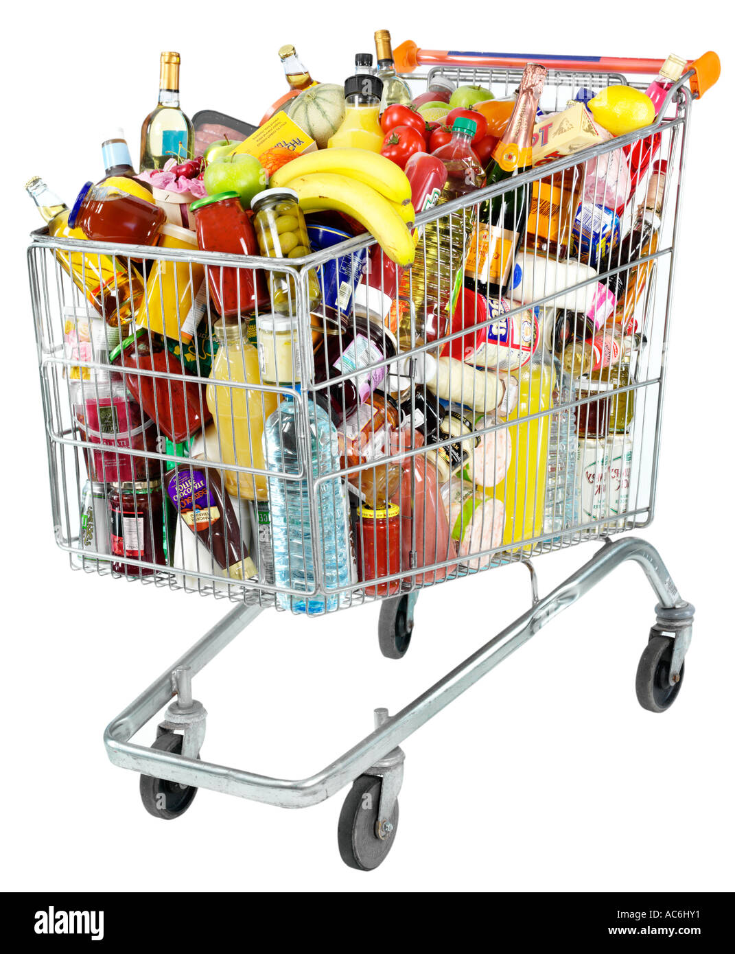 SHOPPING TROLLEY / GROCERY CART Stock Photo - Alamy
