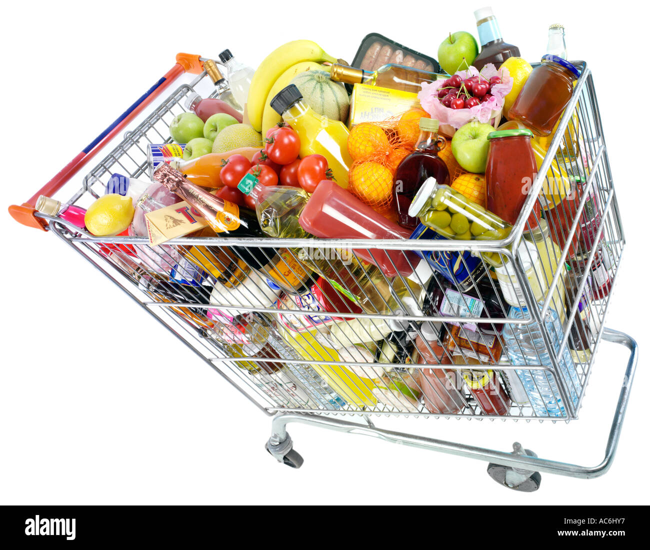 SHOPPING TROLLEY / GROCERY CART Stock Photo 7461750 Alamy