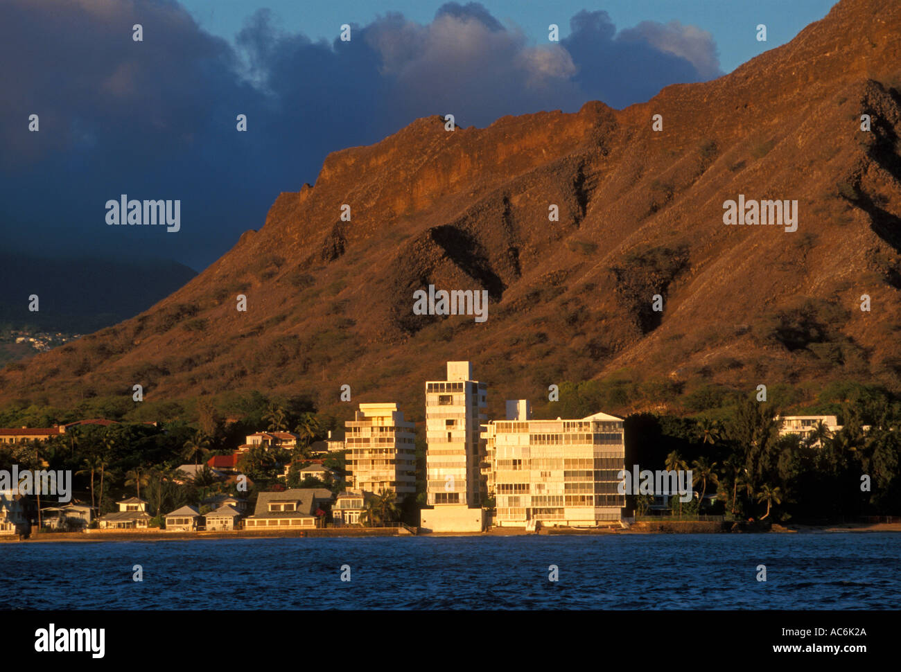 beachfront property, beach, base of Diamond Head, Diamond Head, Oahu