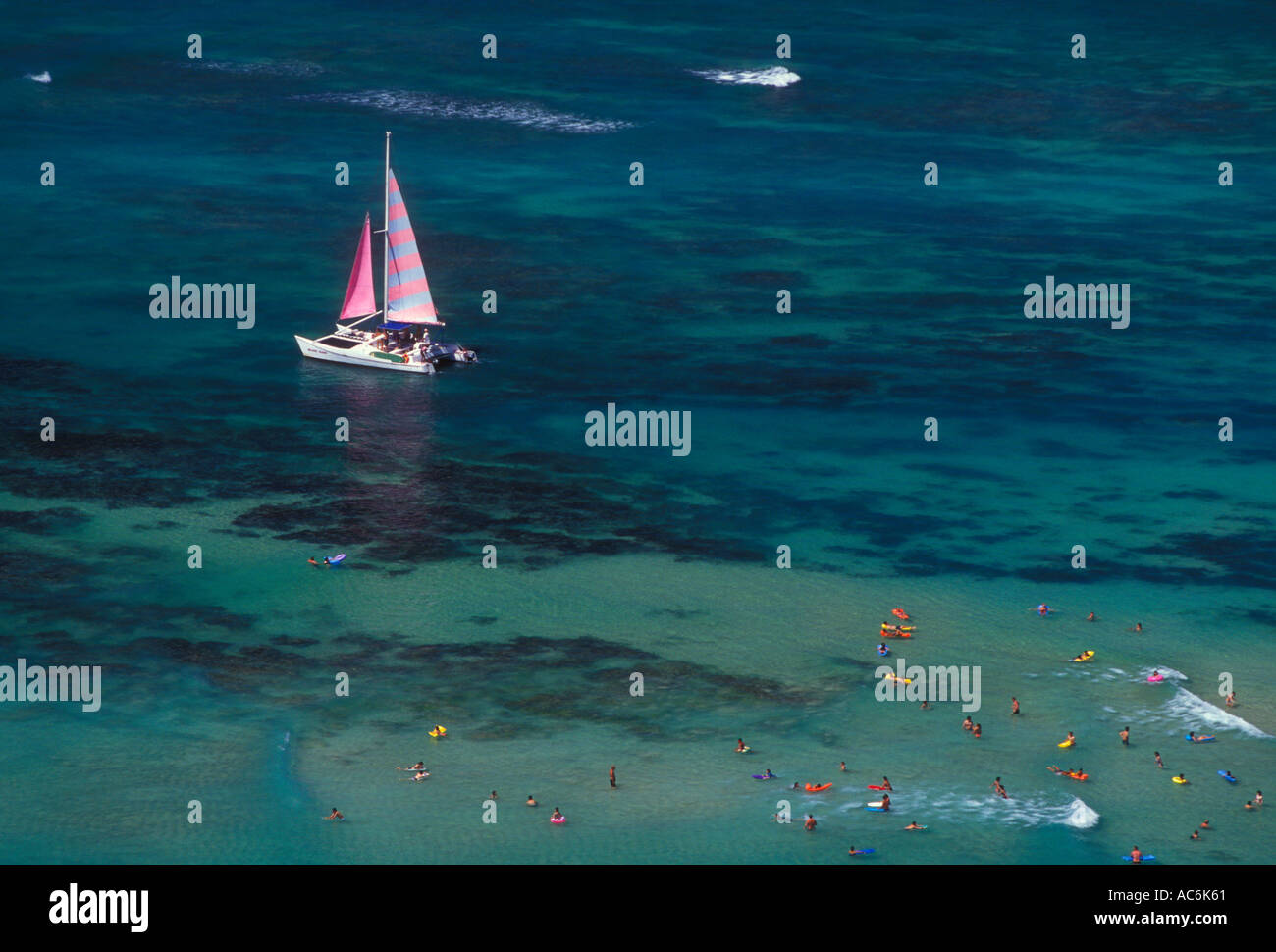 catamaran under sail, catamaran, sailboat, sailboats, boat, boats