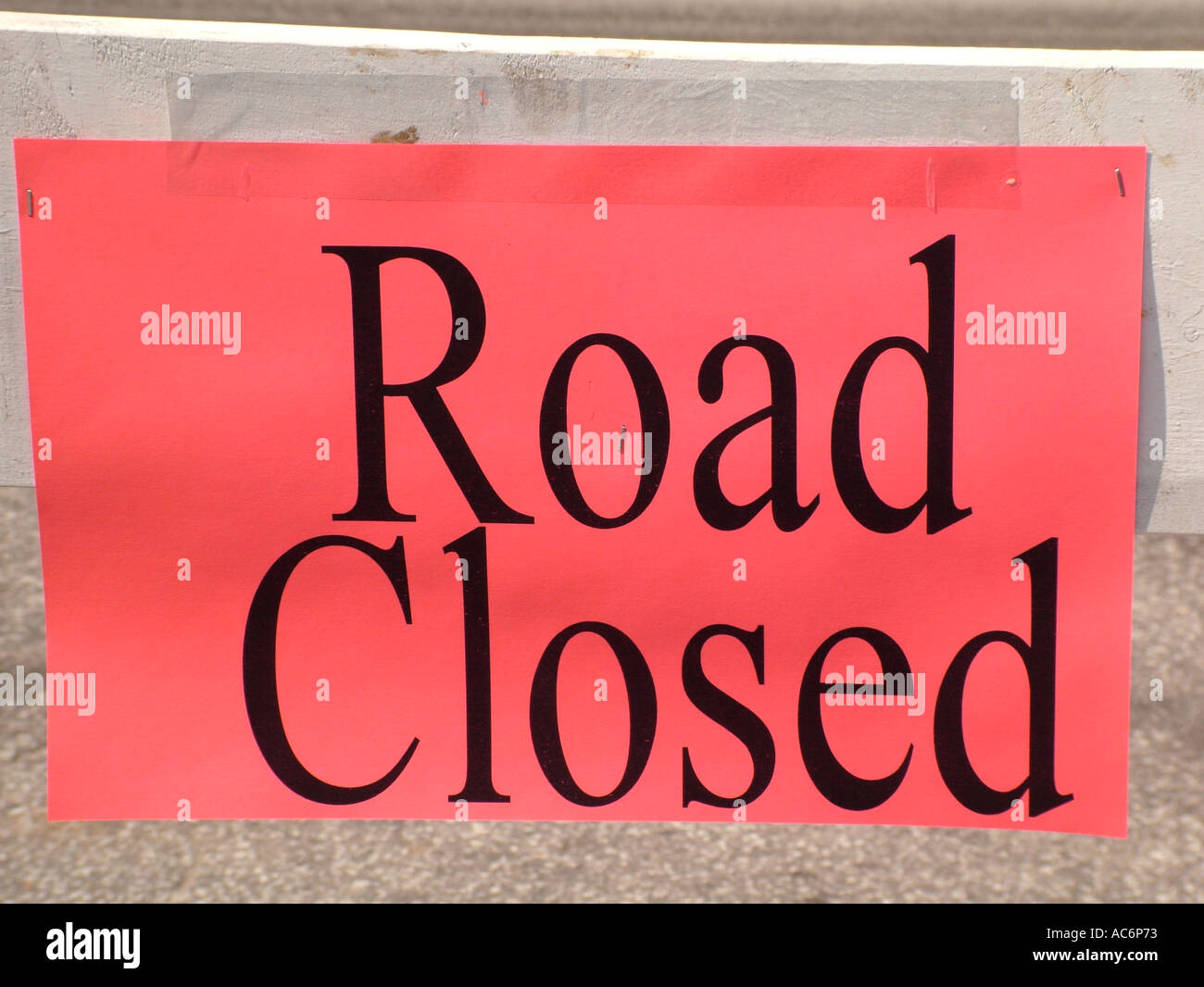 AJD42888, street sign, Road Closed Stock Photo