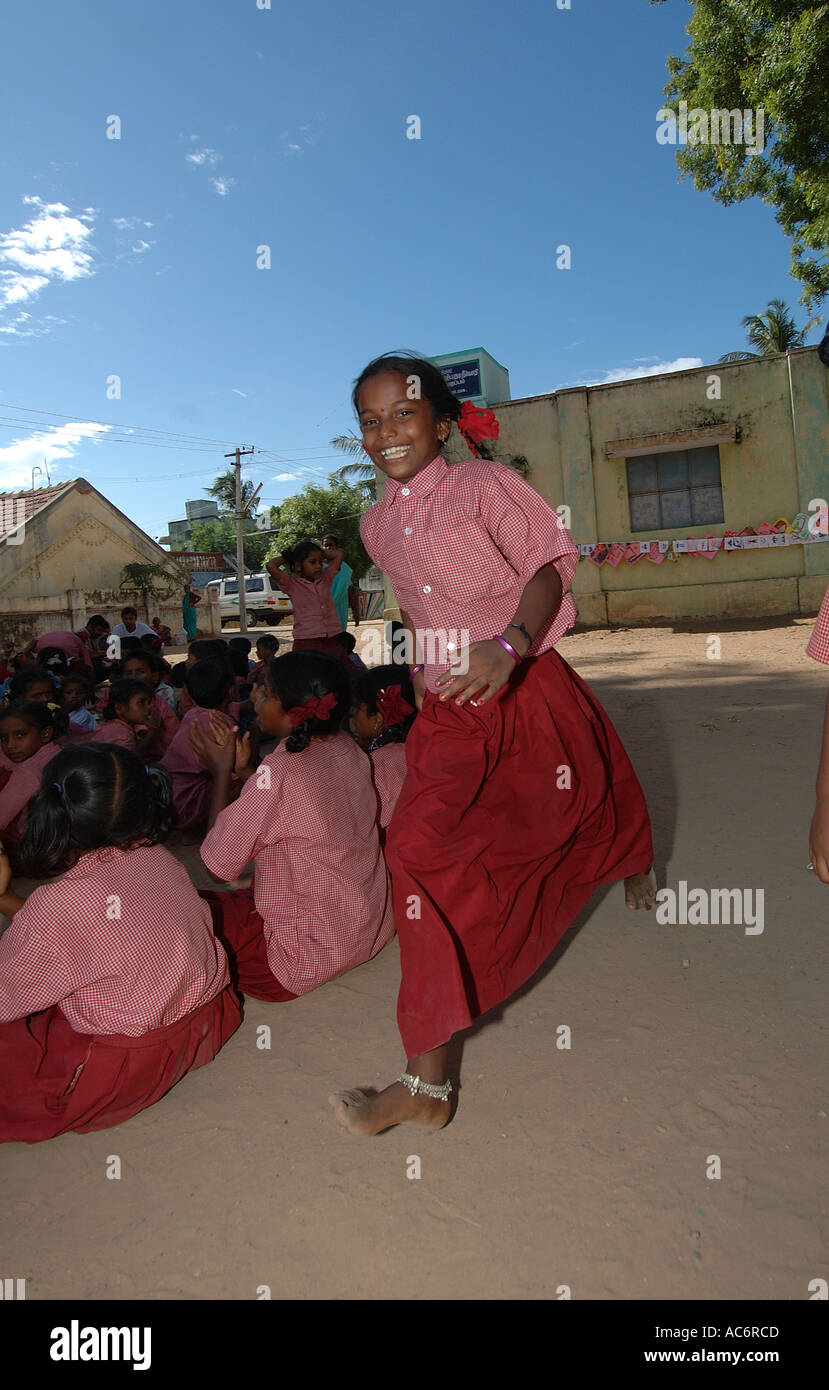 Tamil Nadu India Government School Play activities PH Dan White Stock ...