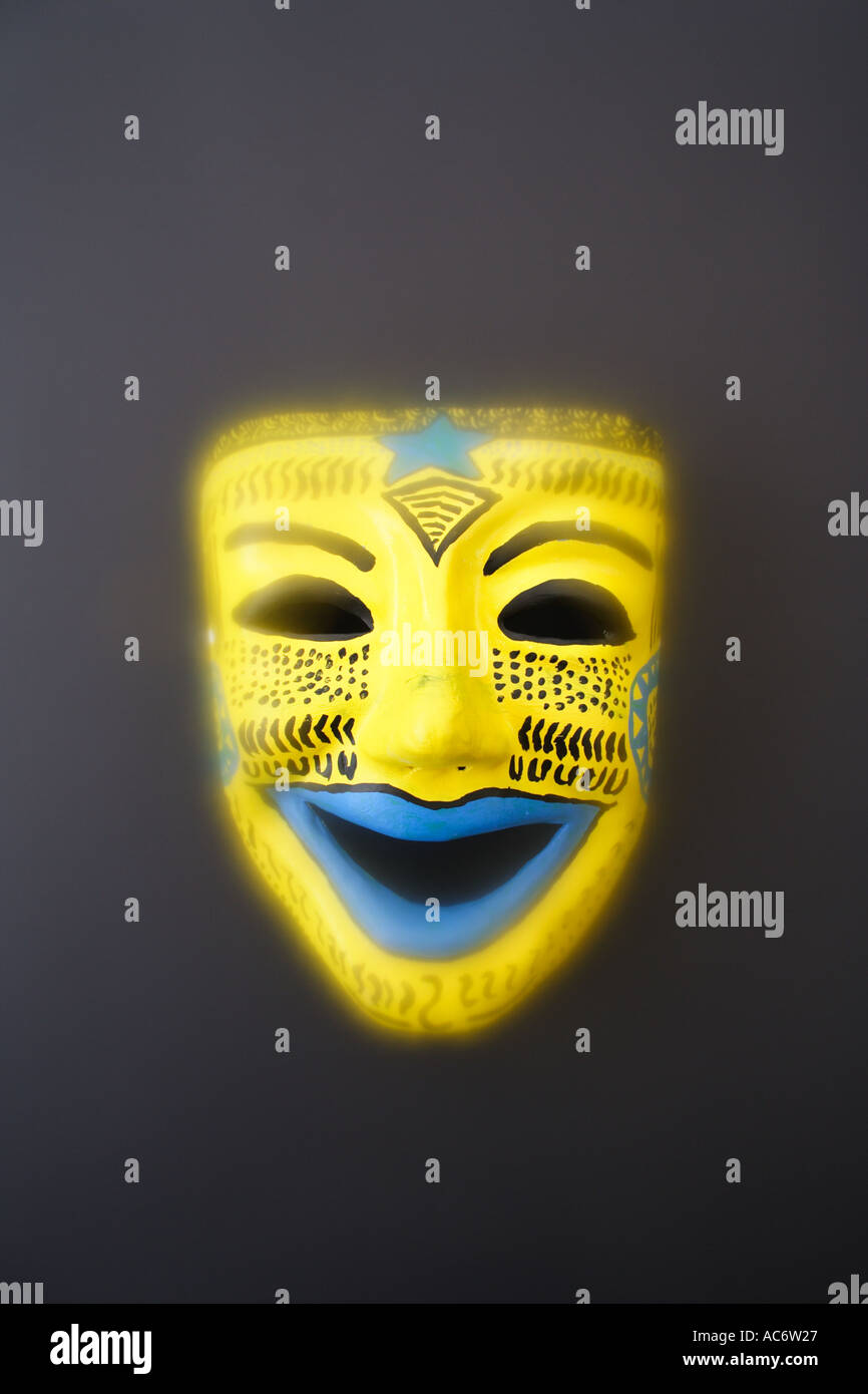 Download Yellow And Blue Painted Mask Black Background Bapd2375 Stock Photo Alamy PSD Mockup Templates