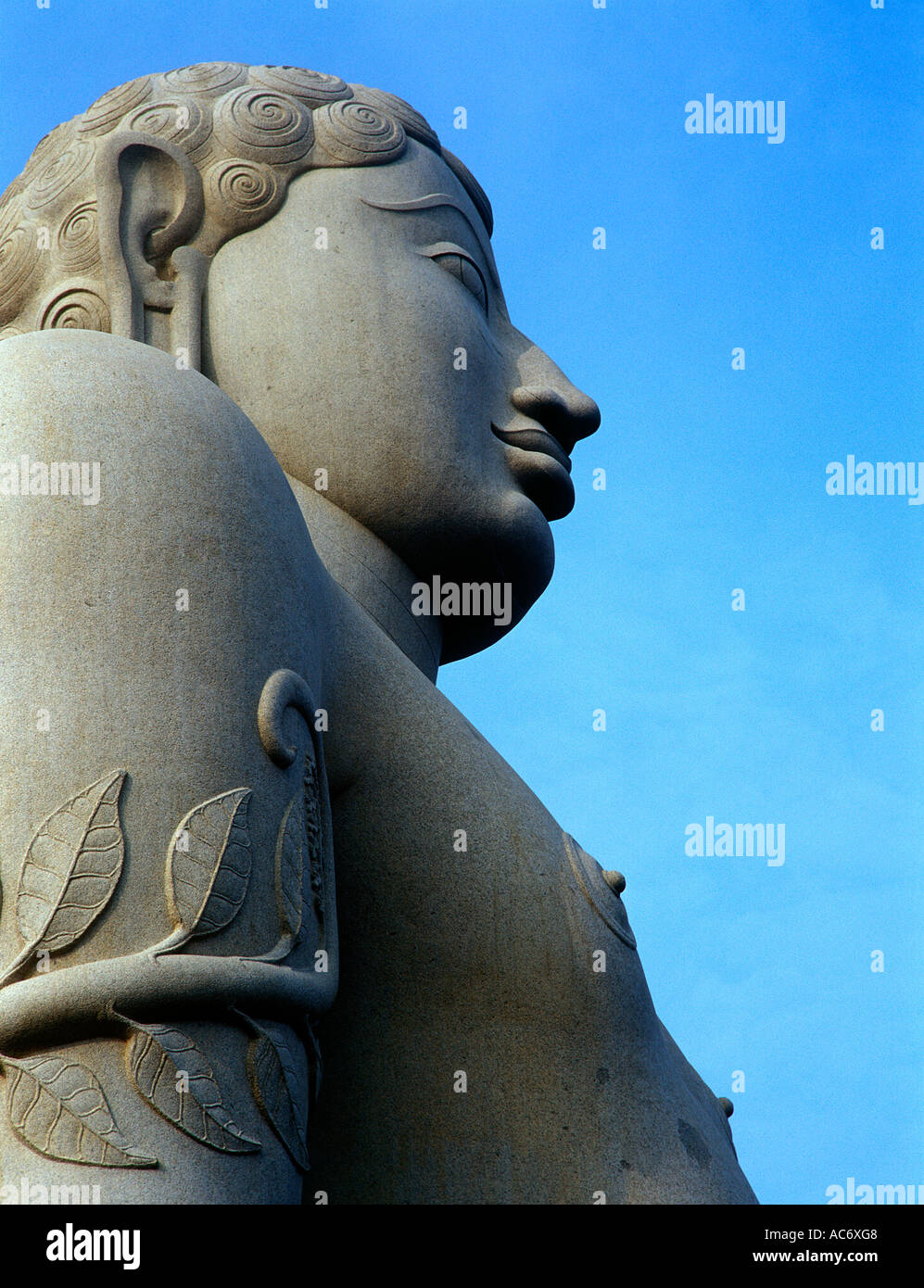 STATUE OF GOMATESHWARA IN SHRAVANABELAGOLA KARNATAKA Stock Photo Alamy