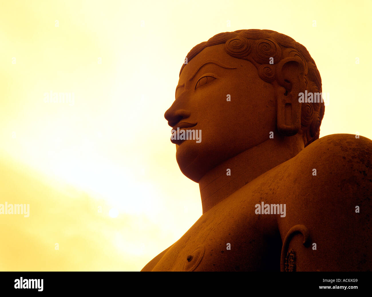 STATUE OF GOMATESHWARA IN SHRAVANABELAGOLA KARNATAKA Stock Photo Alamy
