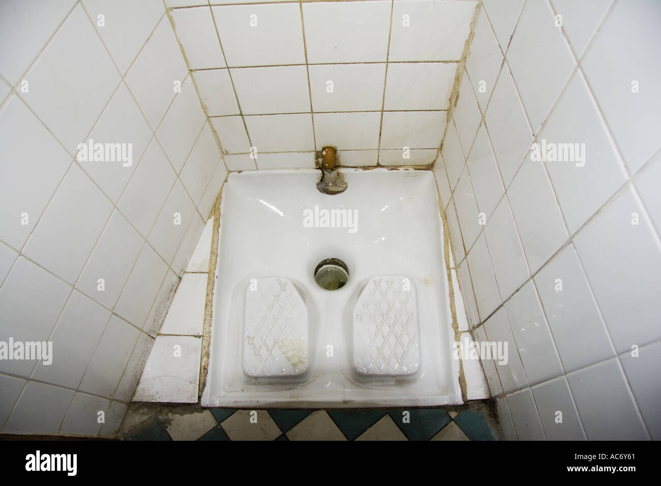 Toilet in floor Paris France Stock Photo
