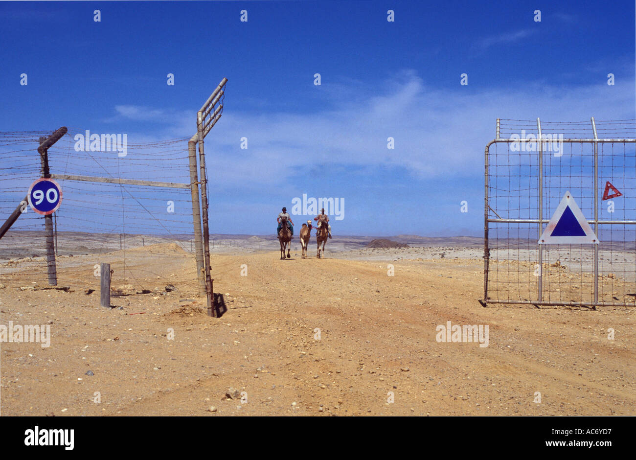 Benedict Allen on his journey through restricted Diamond mining region of the Namib Naukluft desert Stock Photo