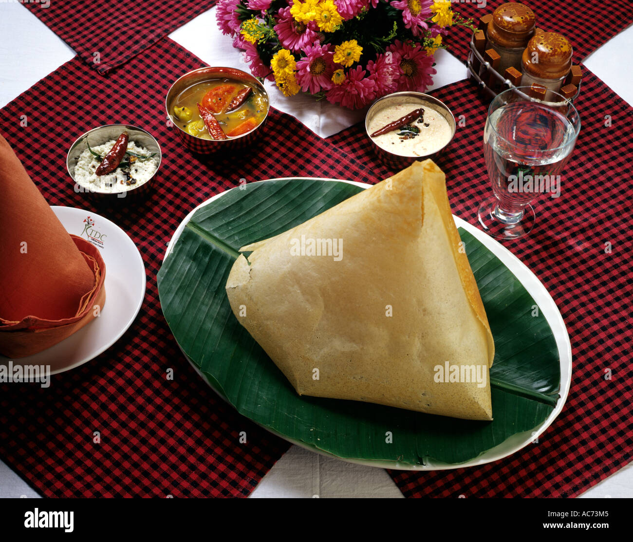 GHEE ROAST DOSA, KERALA CUISINE Stock Photo Alamy