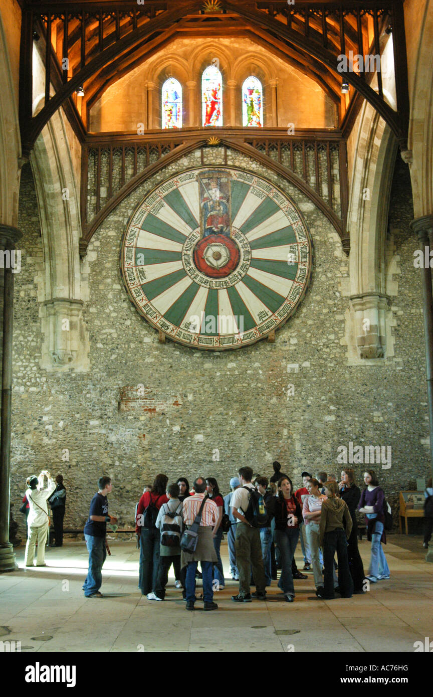 The Great Hall and Round Table Winchester Stock Photo Alamy