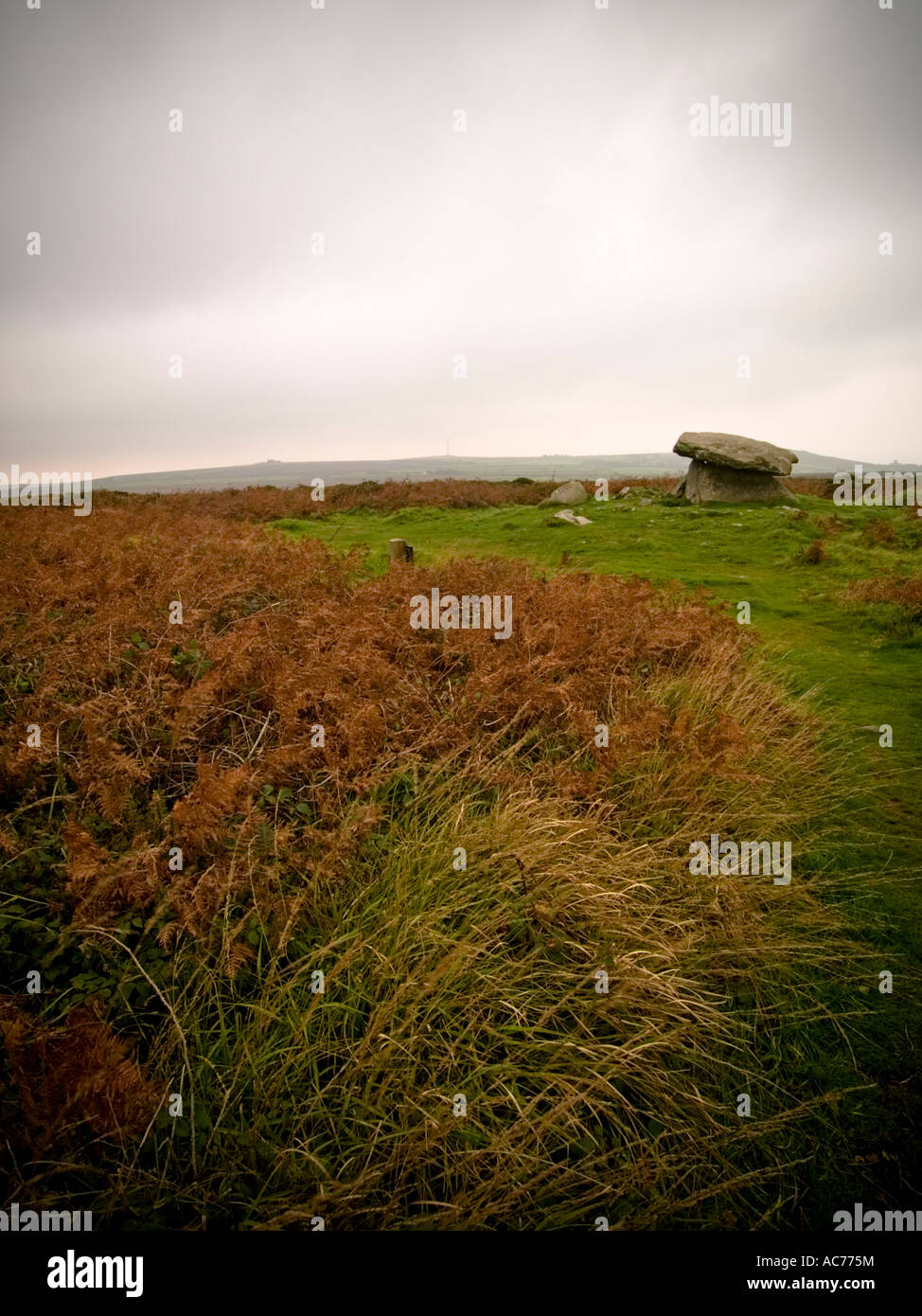 Chun Quoit on a stormy day Stock Photo