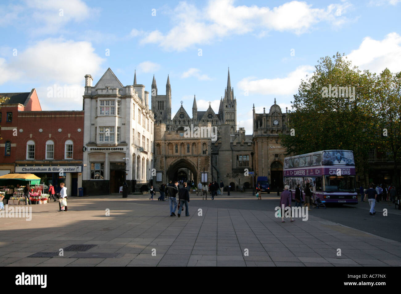 peterborough city centre market place cambridgeshire england united
