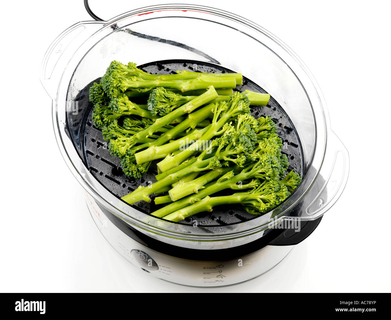 Steamed Tenderstem Broccoli Stock Photo Alamy
