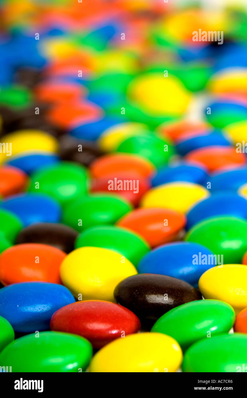 Chocolate candy pieces pattern Stock Photo Alamy
