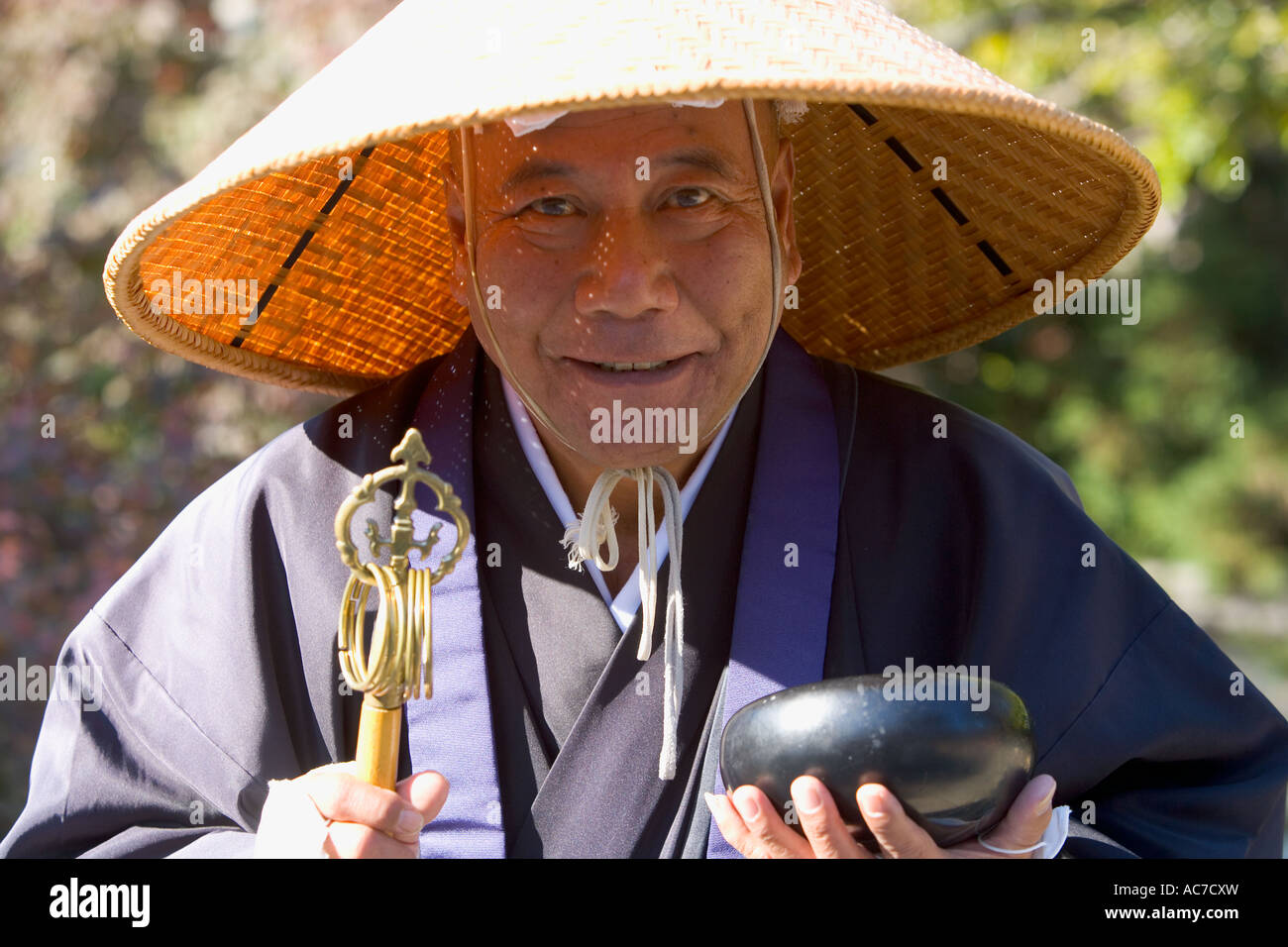 Shinto monk, Japan Stock Photo Alamy