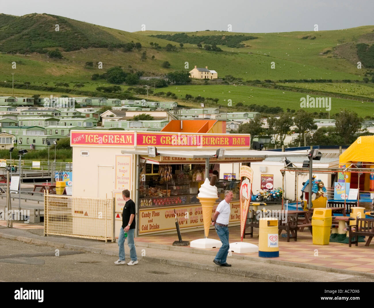 Ice cream parlour at Clarach Bay caravan and holiday camp near