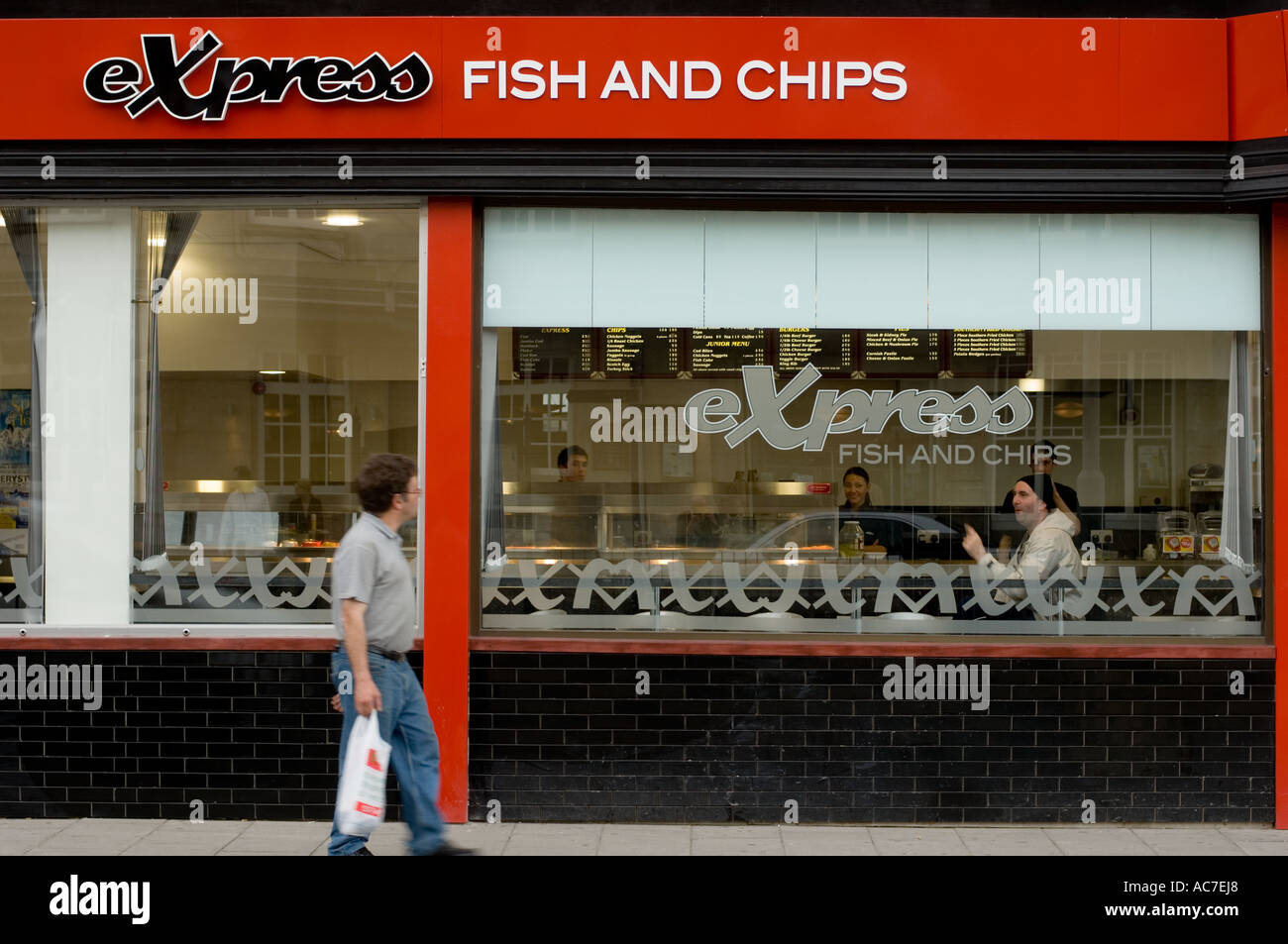 Express fish and chip shop aberystwyth ceredigion UK Stock Photo Alamy