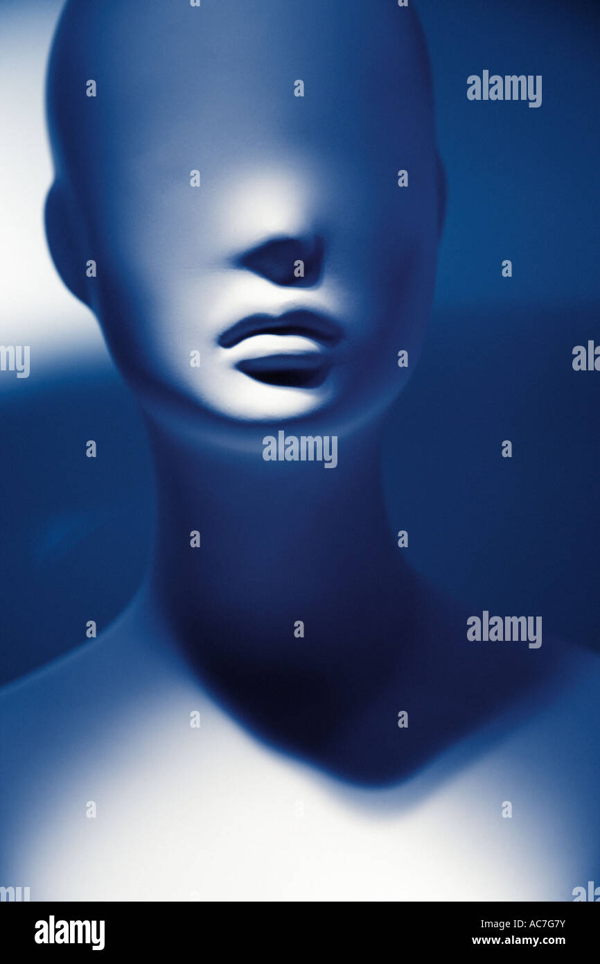 Head and shoulders of a female mannequinn Stock Photo