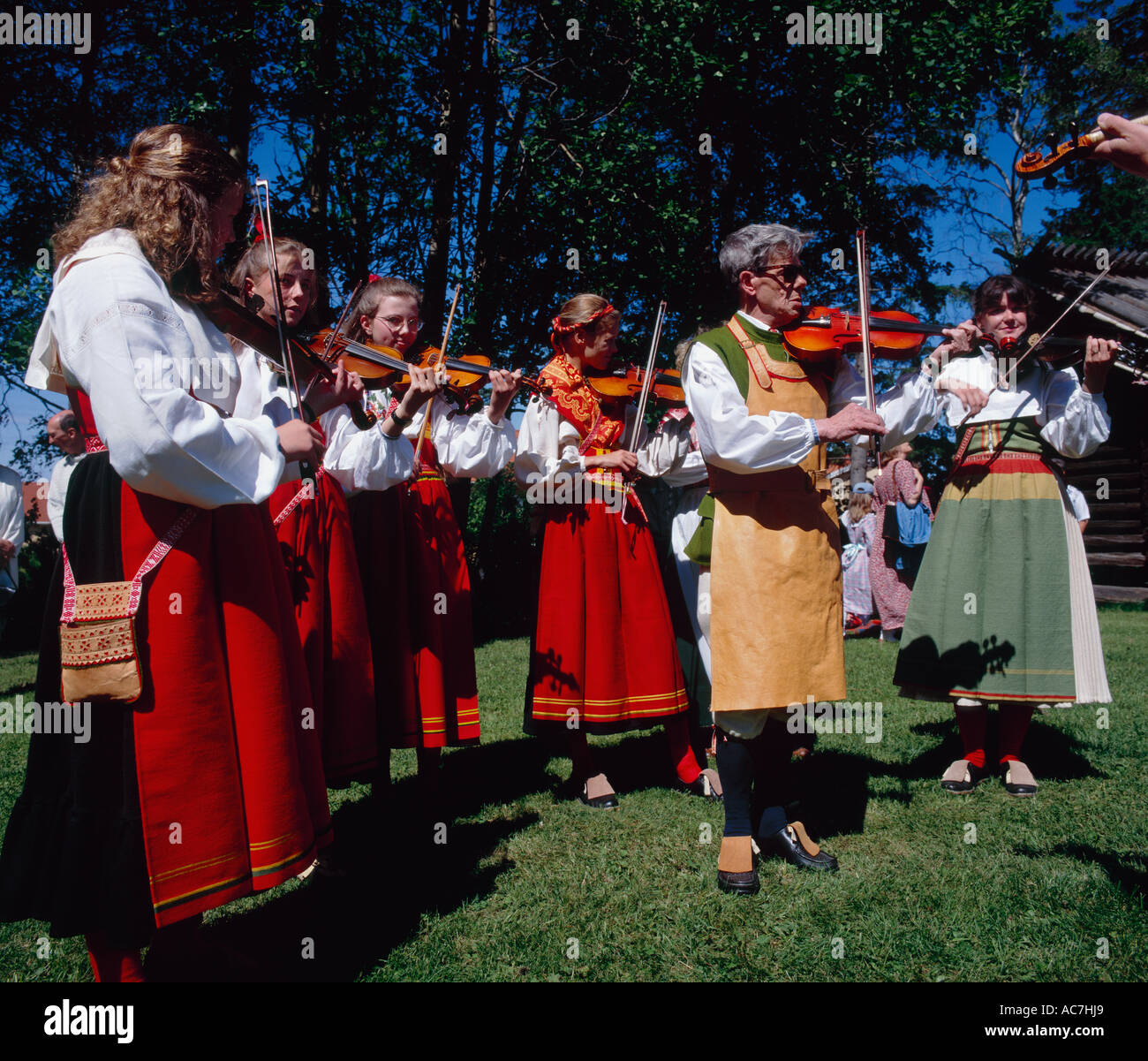 Musicians Mora Dalarna Sweden Stock Photo - Alamy