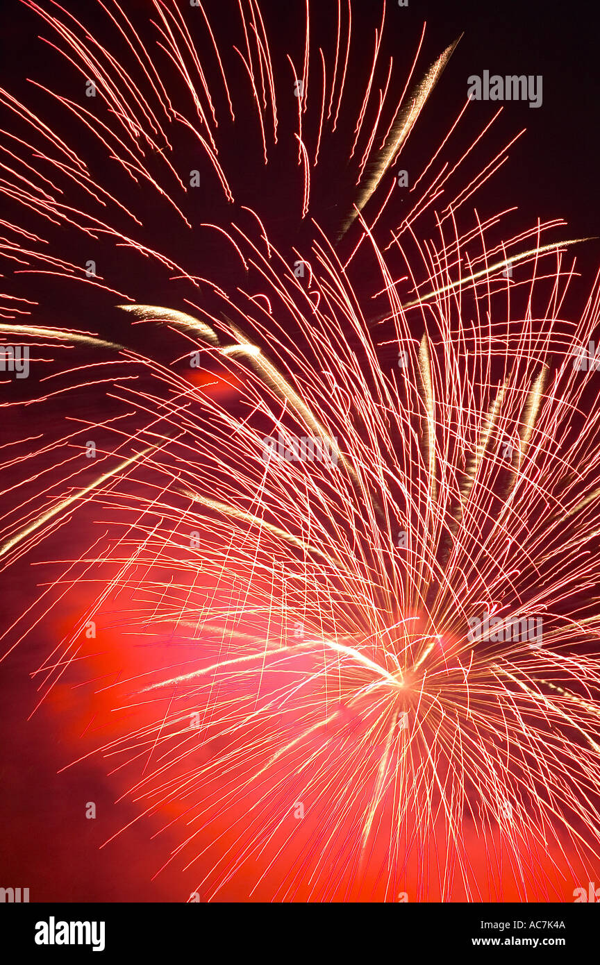 Fourth of July fireworks Stock Photo Alamy