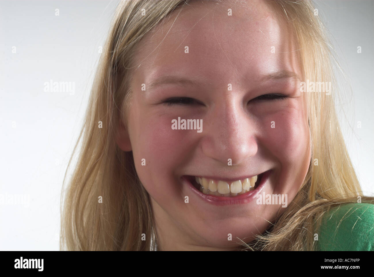Junges Maedchen young girl Portrait Stock Photo Alamy