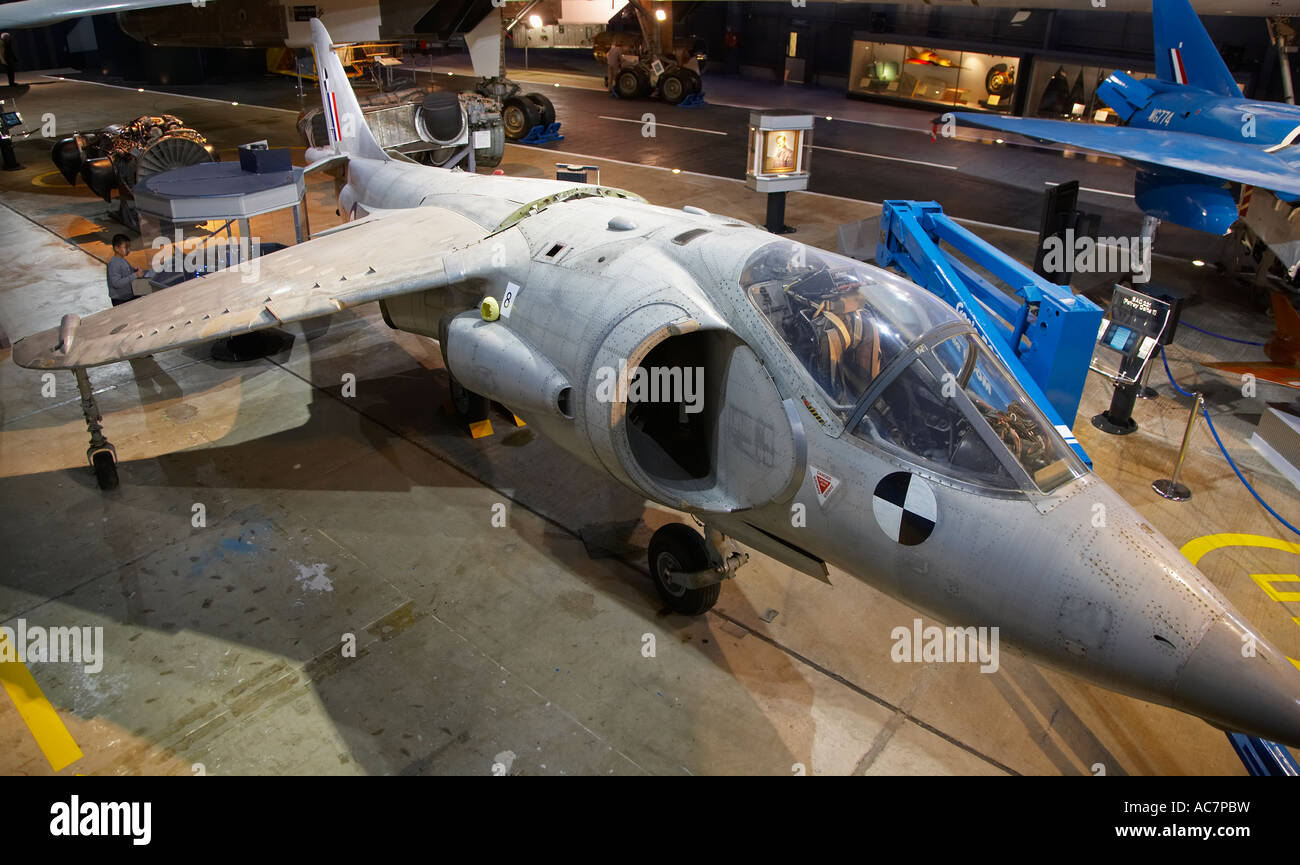 Harrier Jump Jet at the Fleet Air Arm Museum, Yeovilton, Somerset, England, UK Stock Photo