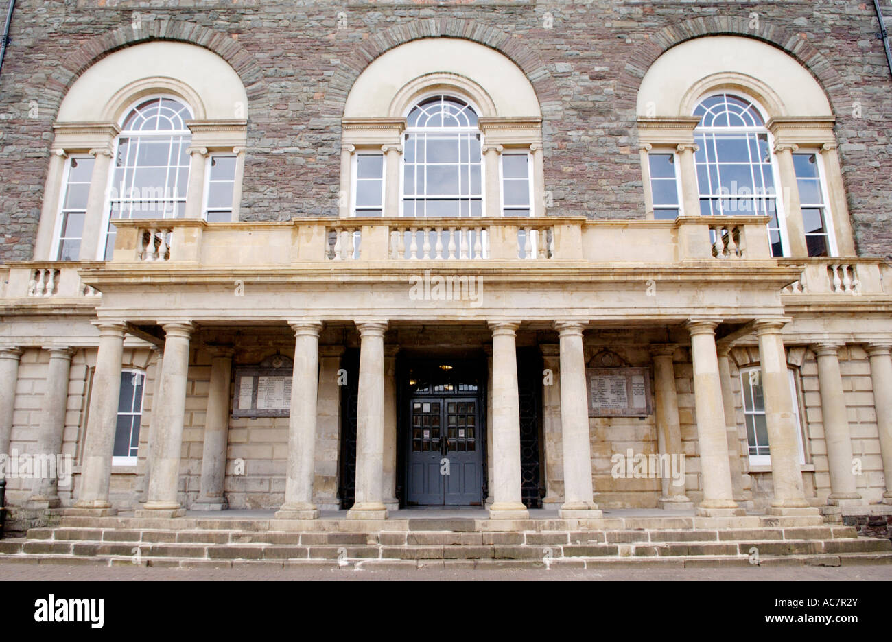 Carmarthen town centre Carmarthenshire Wales UK front exterior of