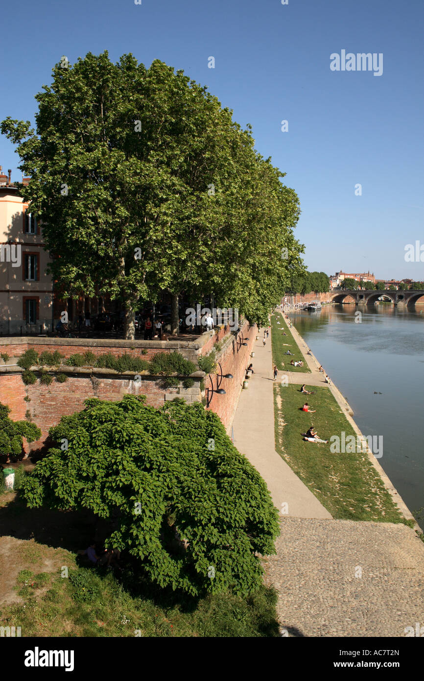 Quai de la Daurade, Toulouse, France Stock Photo Alamy