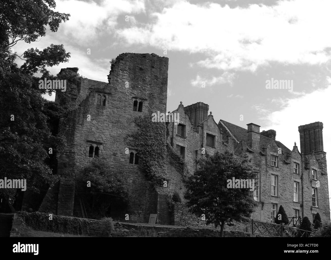 Hay Castle at Hay on Wye Wales UK 2004 Stock Photo