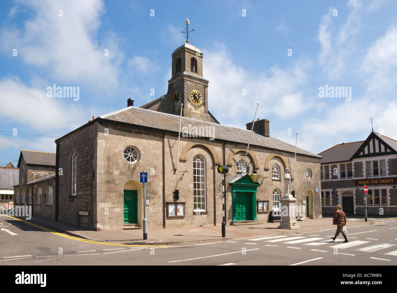 Cowbridge Town Hall. The Vale of South Wales. UK Stock Photo