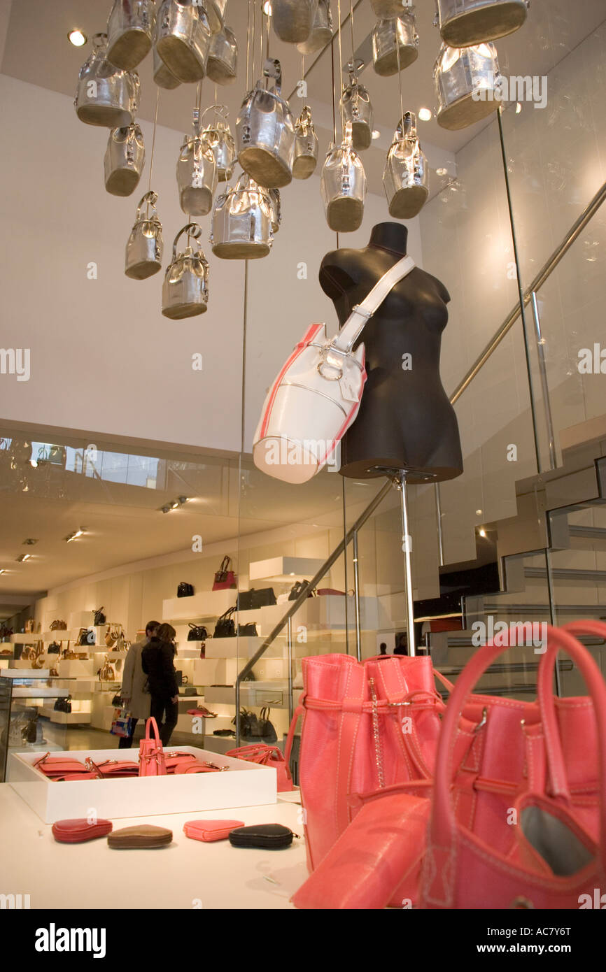 Lancel concept store, 127 avenue Champes-Elysees, Paris France selling luxury  bags Stock Photo - Alamy