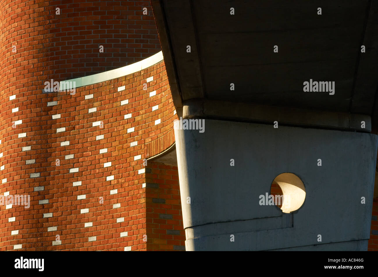 The modern design of the car park in Chichester town centre Stock Photo
