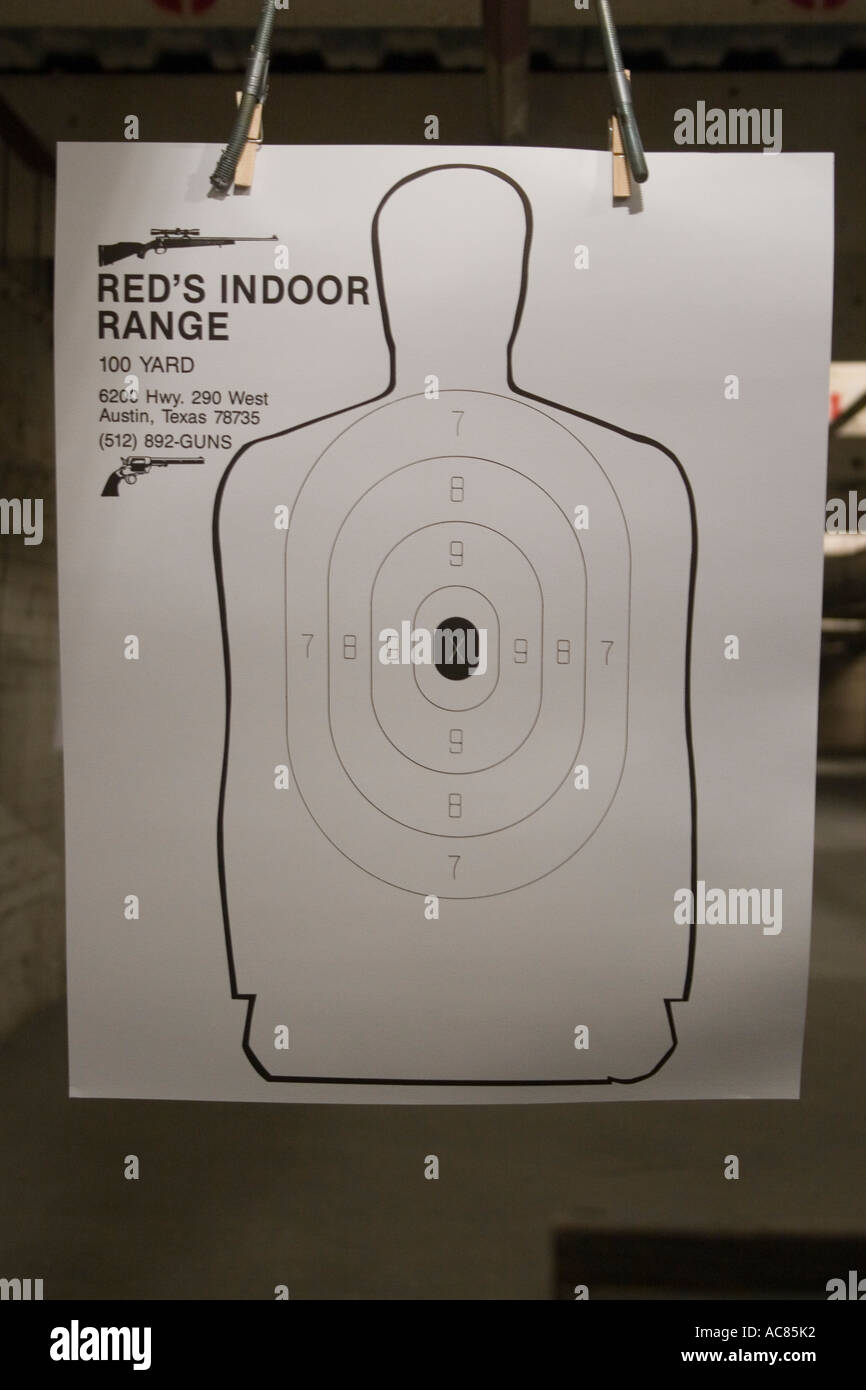 Target at shooting range Stock Photo