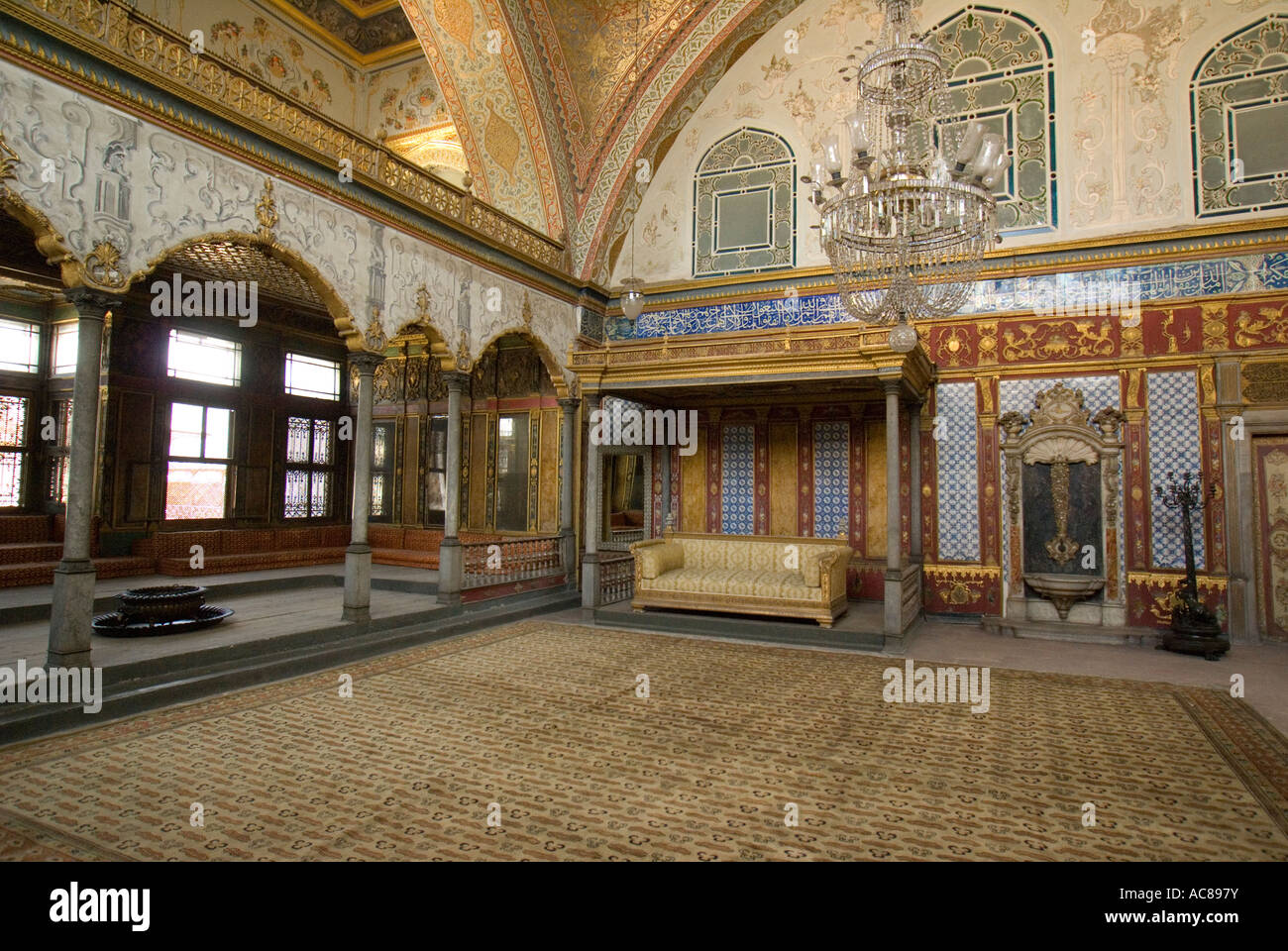 Topkapi Palace, Sultan's private quarters in Harem, Istanbul Stock Photo