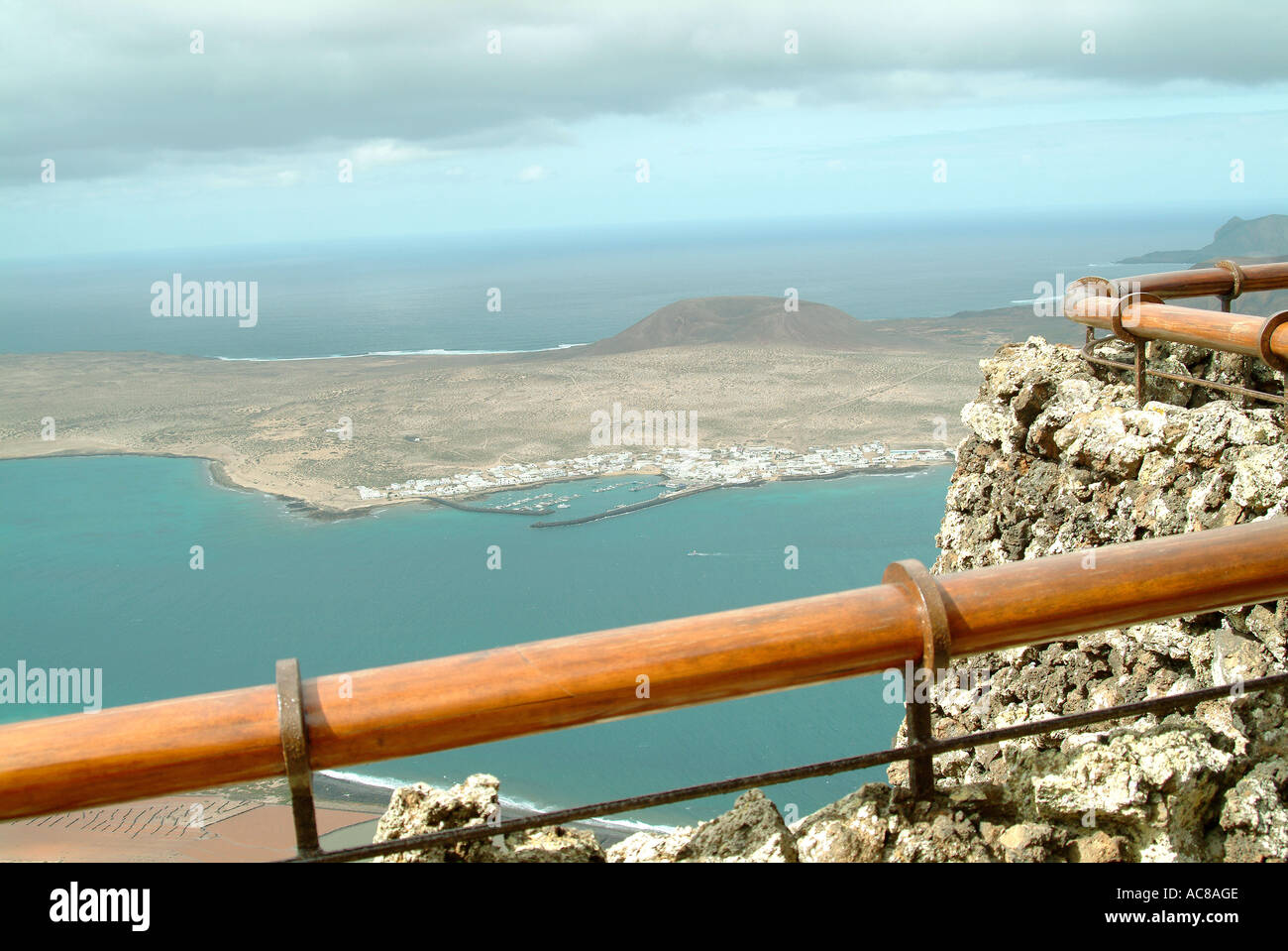 Mirador del Rio canary islands Lanzarote Aussichtspunkt Mirador del Rio Stock Photo