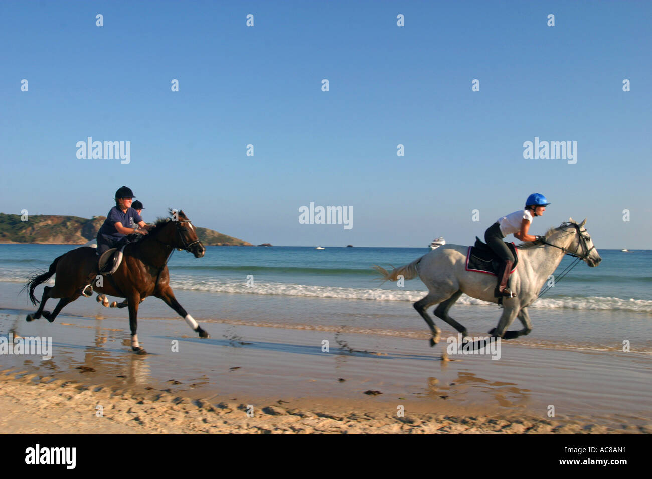 Horse riding in channel islands hi-res stock photography and images - Alamy