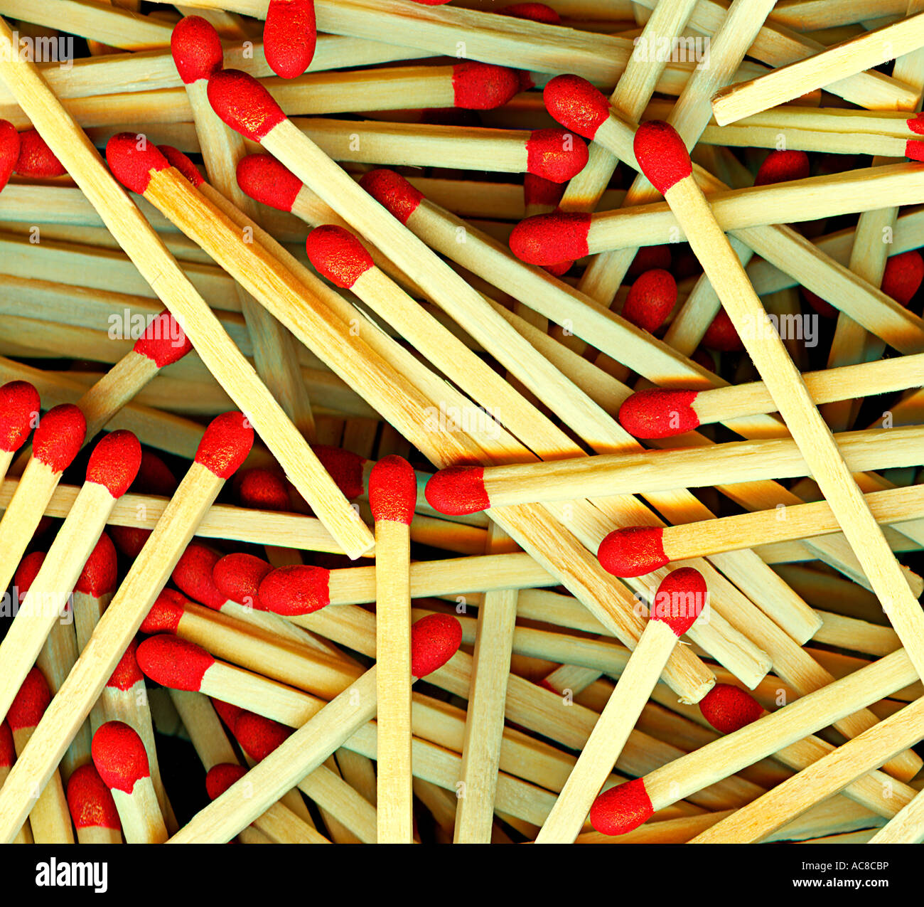 Pile of matchsticks Stock Photo - Alamy