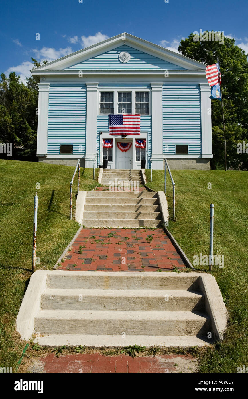 Masonic Lodge East Arlington Vermont Bennington County Stock Photo