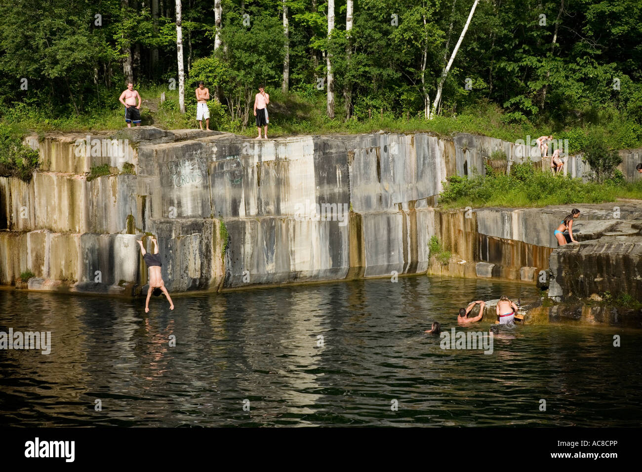 Teens swimming in former Dorset marble quarry oldest in USA Rutland