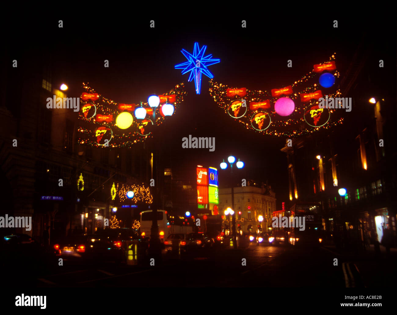 Christmas lights Regent Street London W1 England UK Stock Photo Alamy