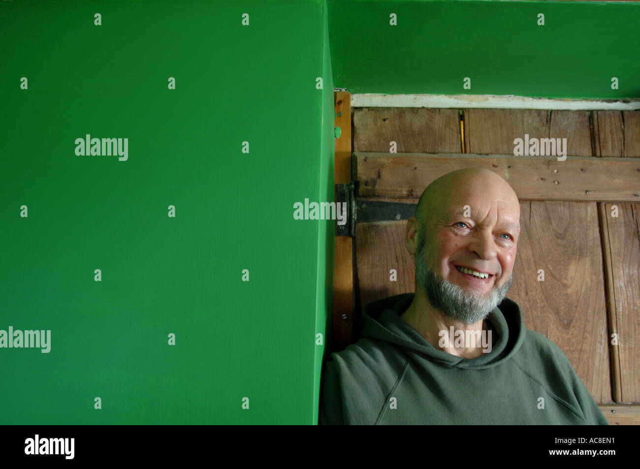 Michael Eavis pictured at home Worthy Farm Somerset near Glastonbury