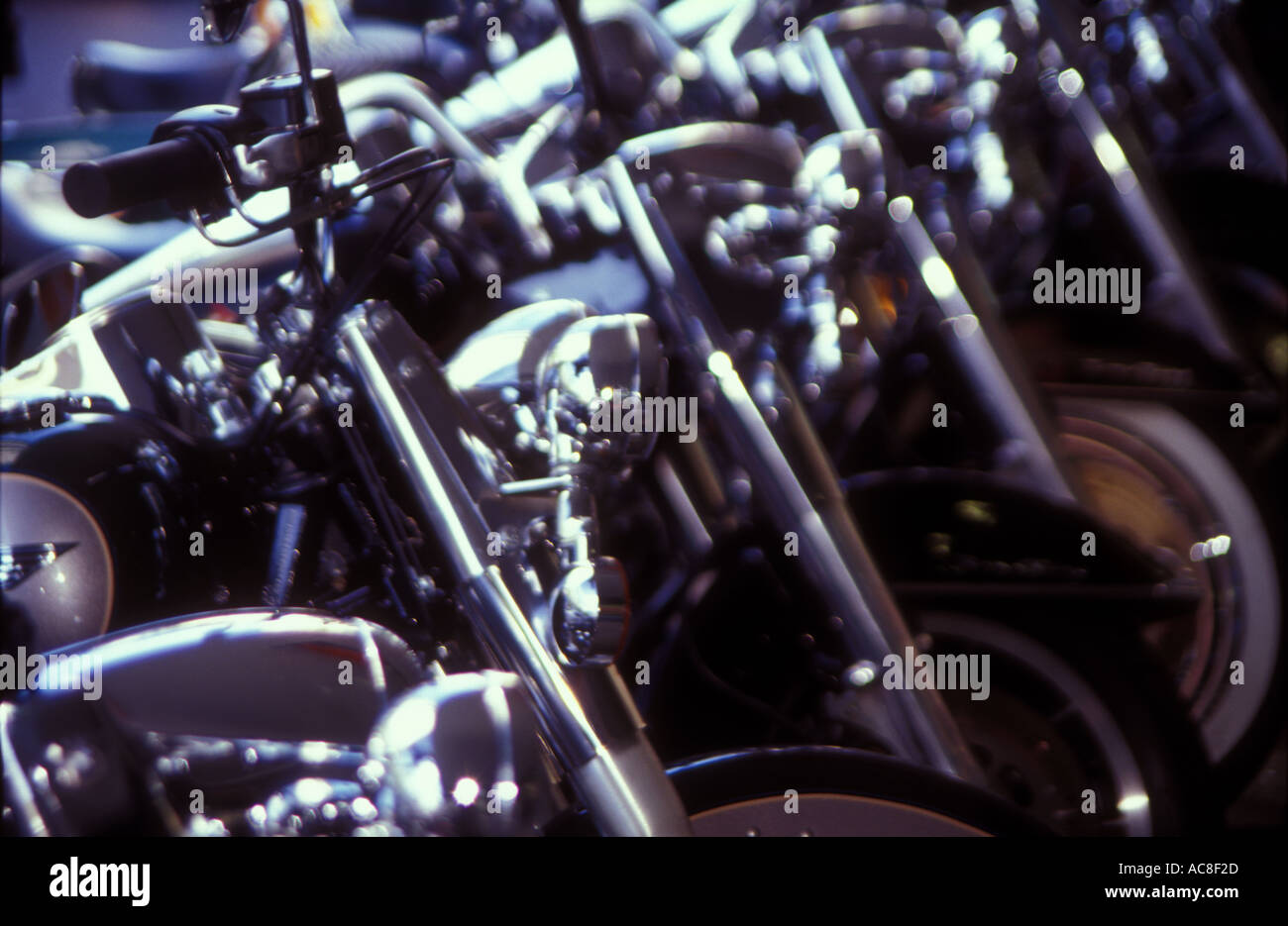 line of motor bikes parked in Melbourne Australia 1561 Stock Photo Alamy