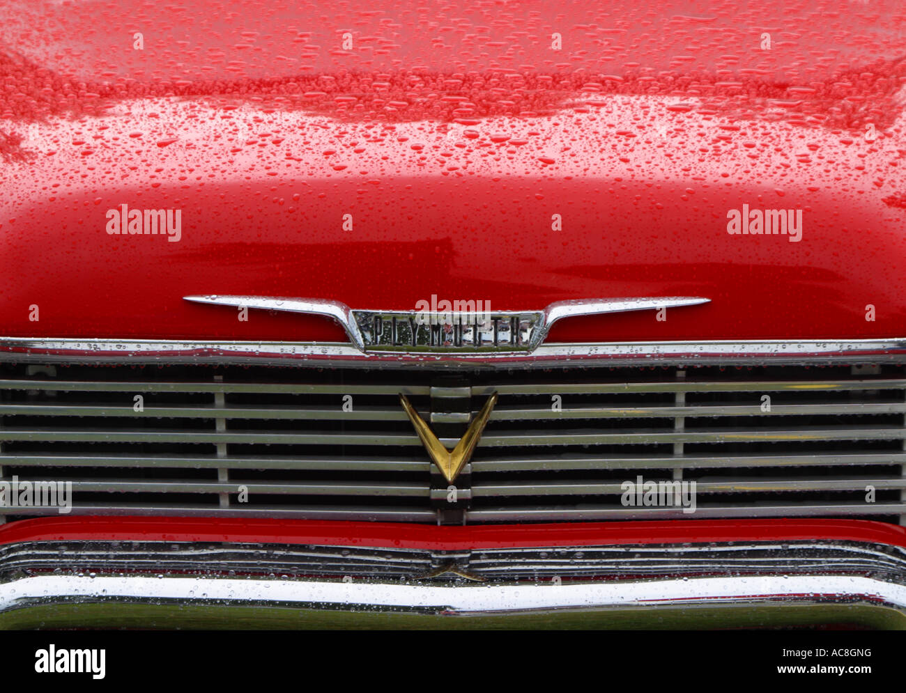 Detail of 1959 Plymouth Fury Stock Photo