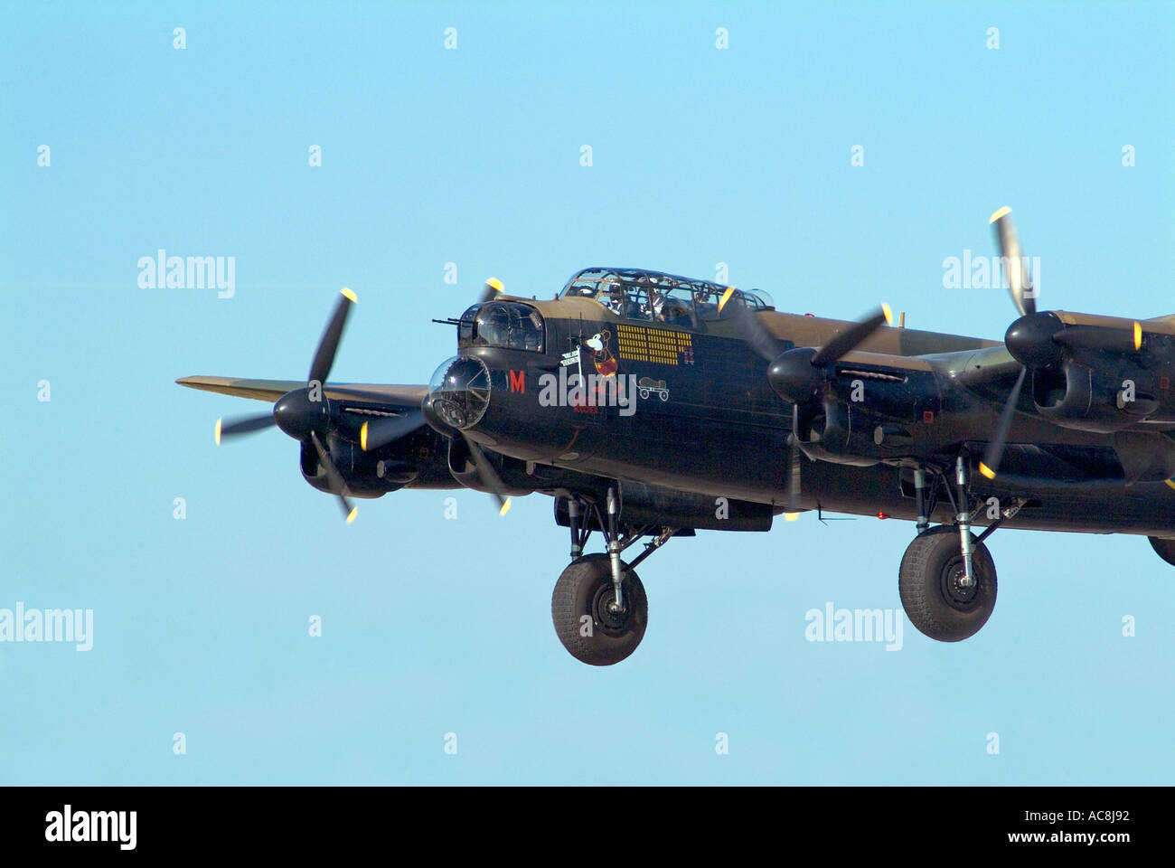 Avro Lancaster bomber Stock Photo