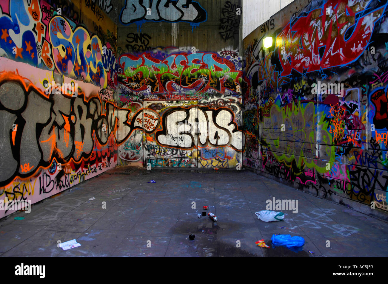 crime criminal damage art tags tagging southbank london underneath