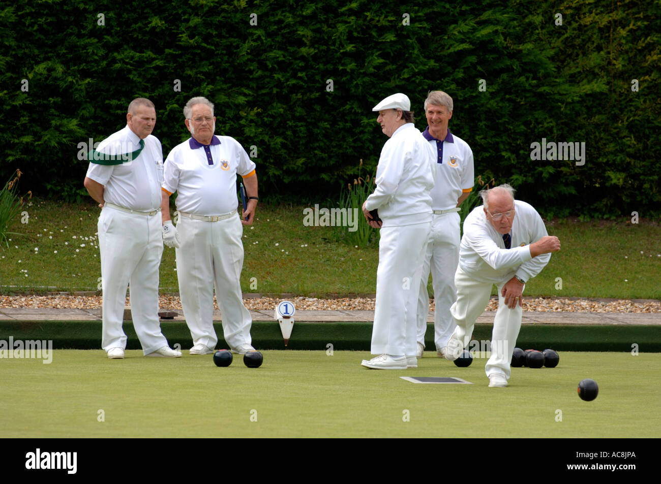 Bowls, Lawn bowls sport, Britain UK Stock Photo Alamy