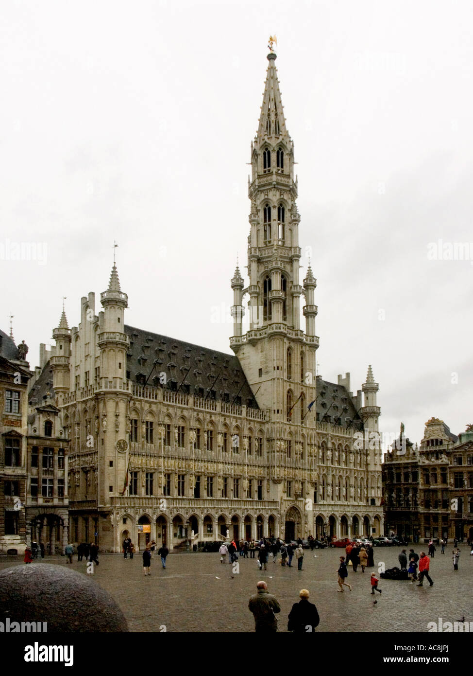 Hotel de Ville Grand-Place, Brussels Stock Photo