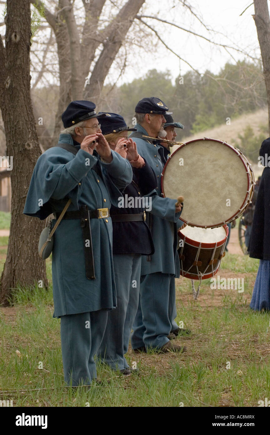 Civil War reenactment battles of Glorieta Pass and Apache Canyon in New