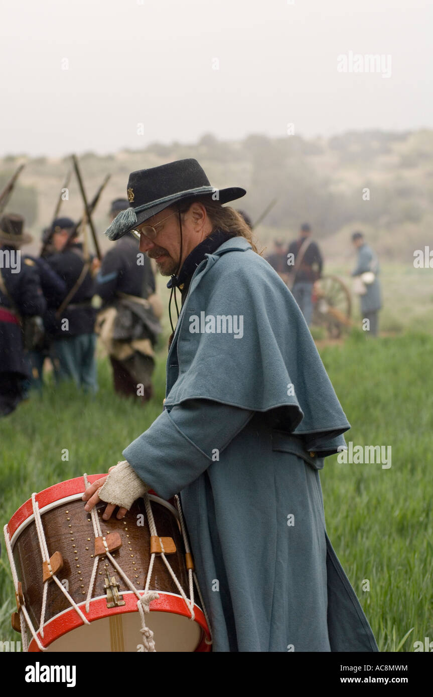 Civil War reenactment battles of Glorieta Pass and Apache Canyon in New
