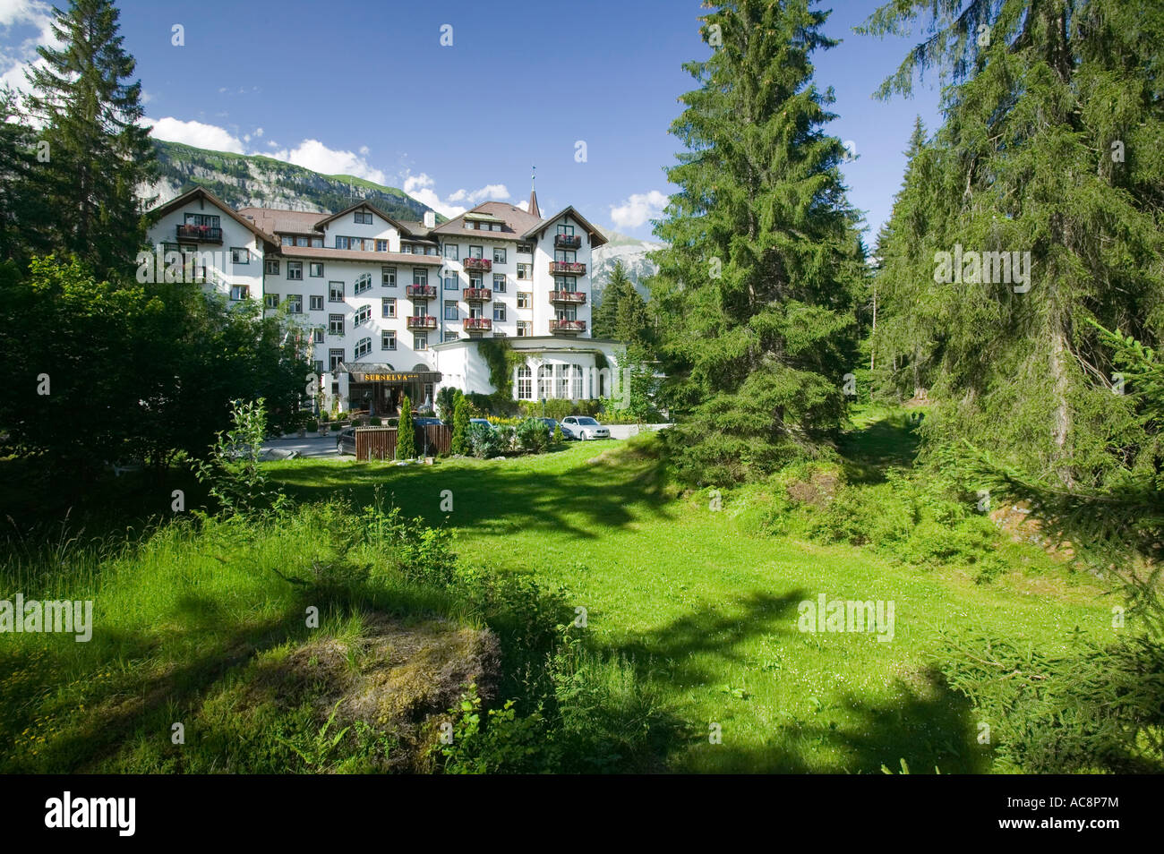 The Surselva hotel in Flims, Switzerland Stock Photo - Alamy